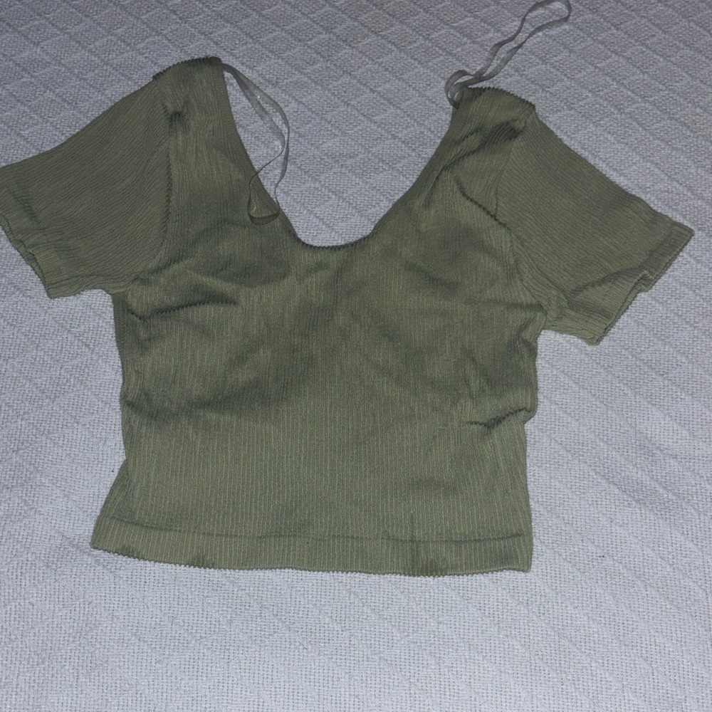 Olive Green Women's Top